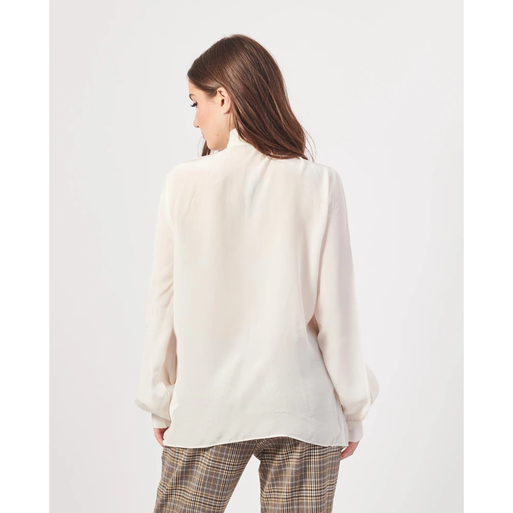 Armani Exchange Special Bow Shirt White Dames