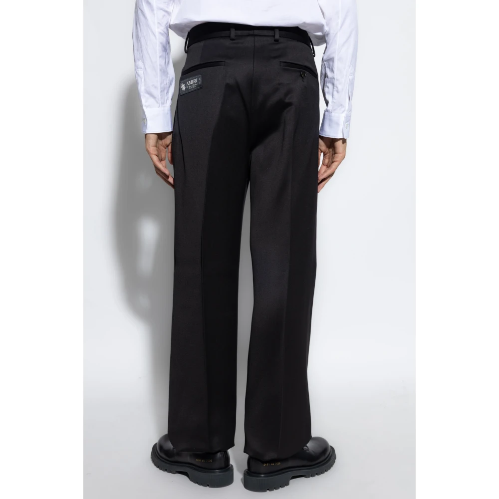 Amiri Geplooide broek Black Heren