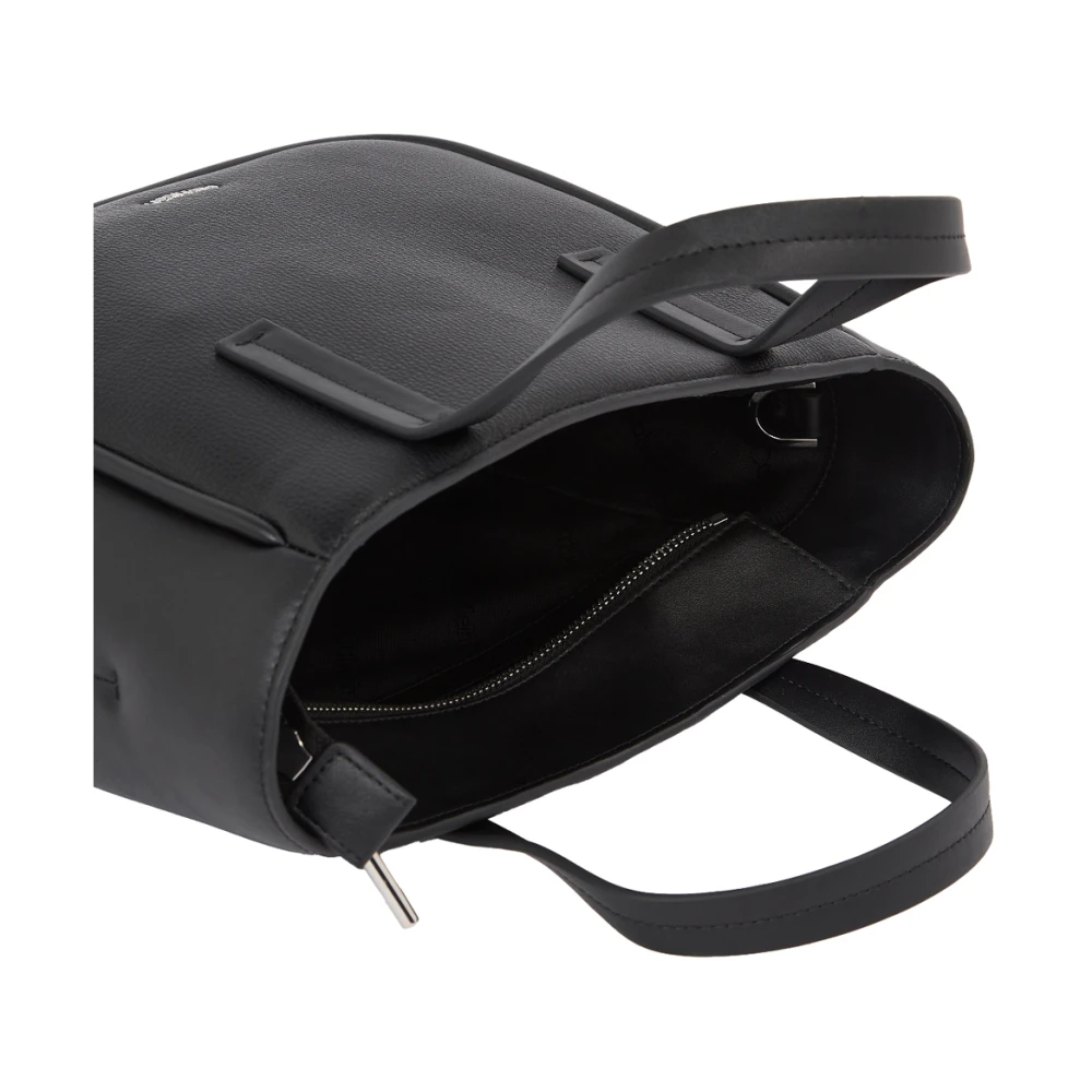 Calvin Klein Verfijnde Mini Tote Tas in Zwart Black Dames