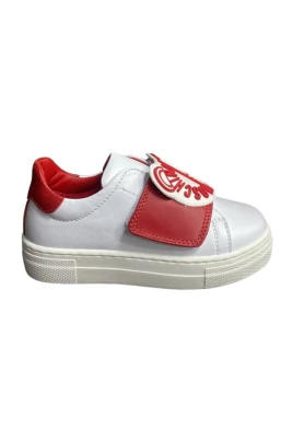 Vita låga topp barn sneakers