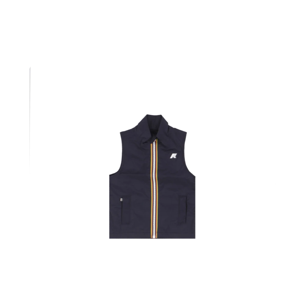 K-Way Unisex Blauw P. Valen Stretch Nylon Jersey
