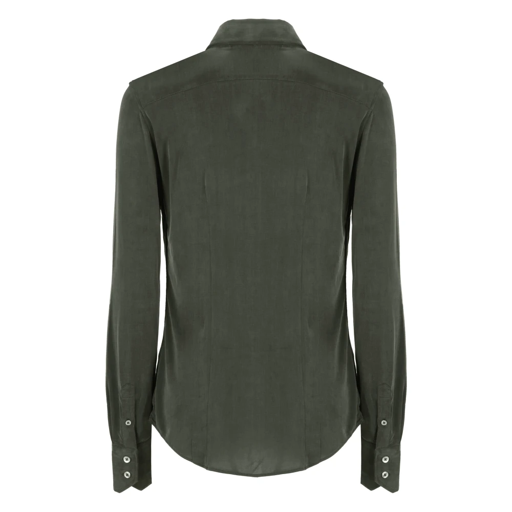 RRD Groene Shirt met Kraag en Knopen Green Dames