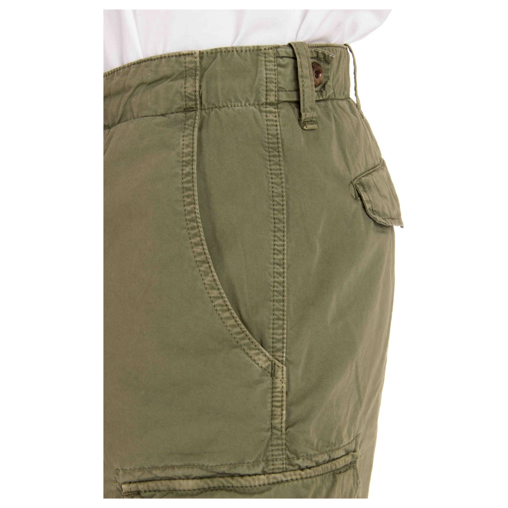 Myths Groene Katoenen Bermuda Shorts Ares Green Heren