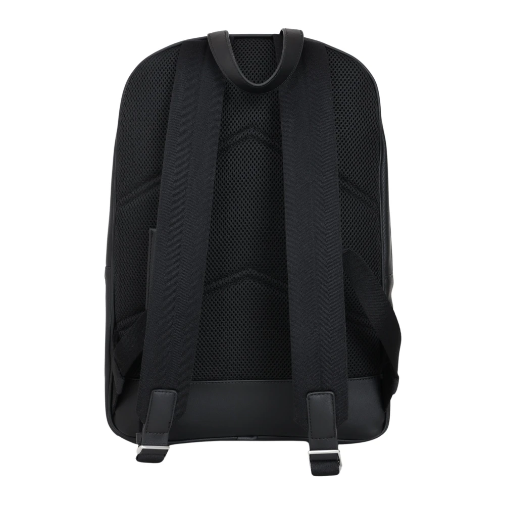 Calvin Klein Zwarte Minimalistische Rugzak Unisex Black Unisex