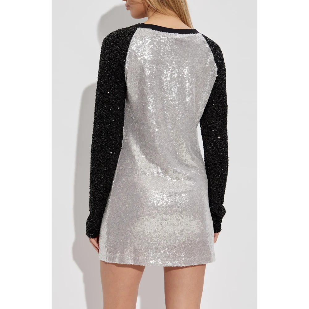 Palm Angels Paillettenjurk Gray Dames