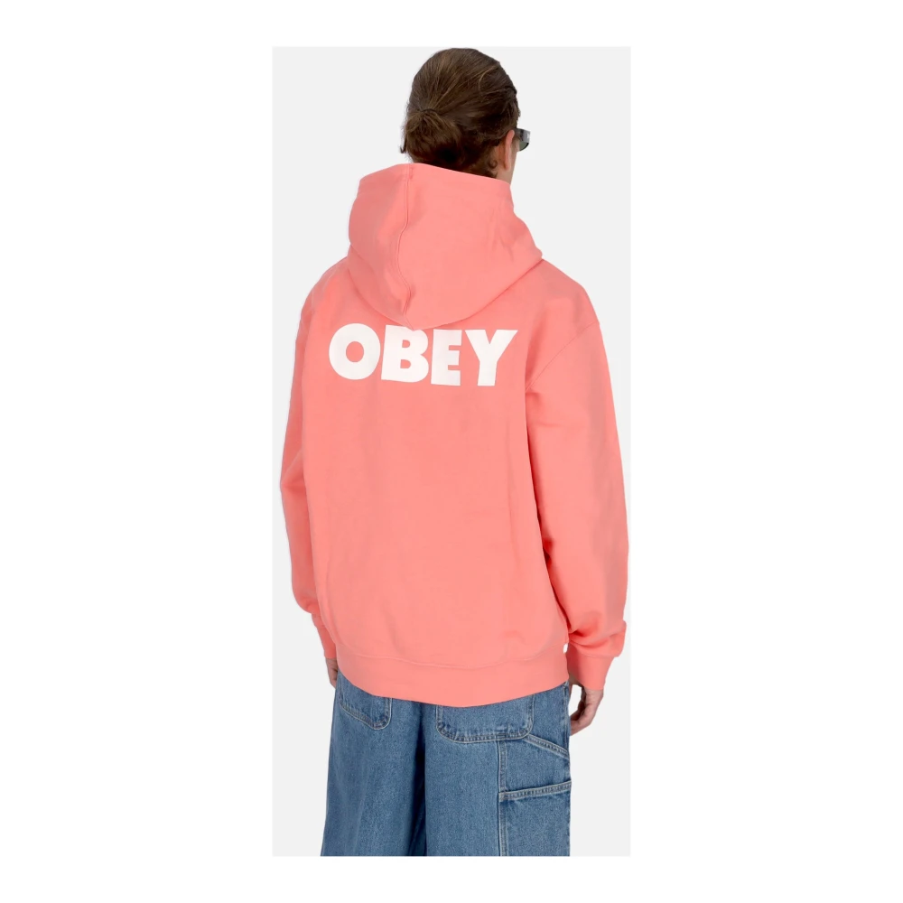 Obey Lichtgewicht Hoodie Franse Terry Pink Heren