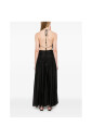robe-noire-avec-col-halter-et-boutons-avant