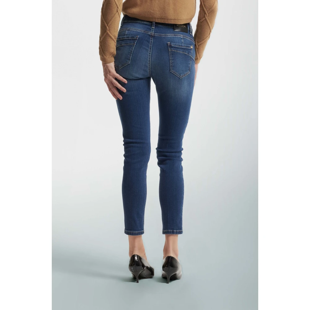 Kocca Stone-Washed Skinny Jeans Blue Dames