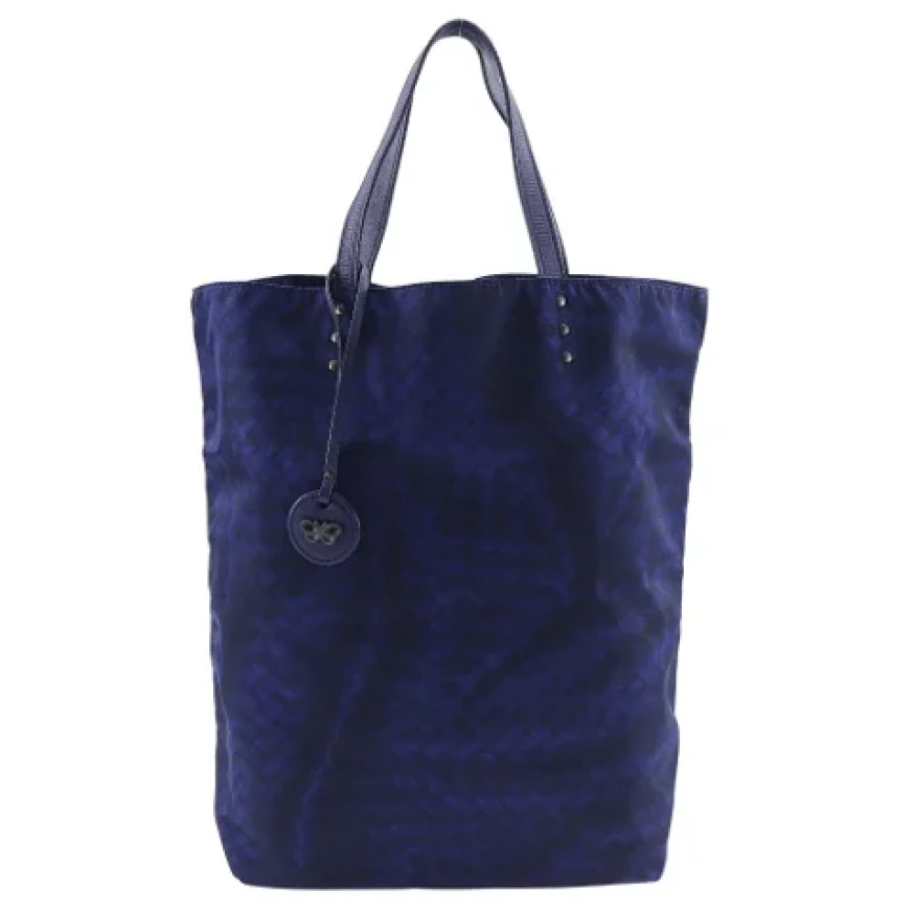 Bottega Veneta Vintage Pre-owned Fabric totes Blue Dames