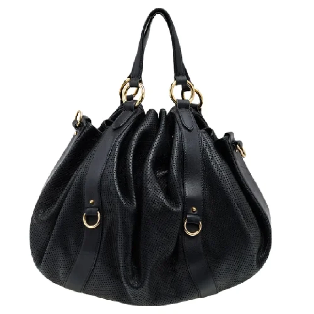 Ralph Lauren Pre-owned Leather shoulder-bags Black Dames