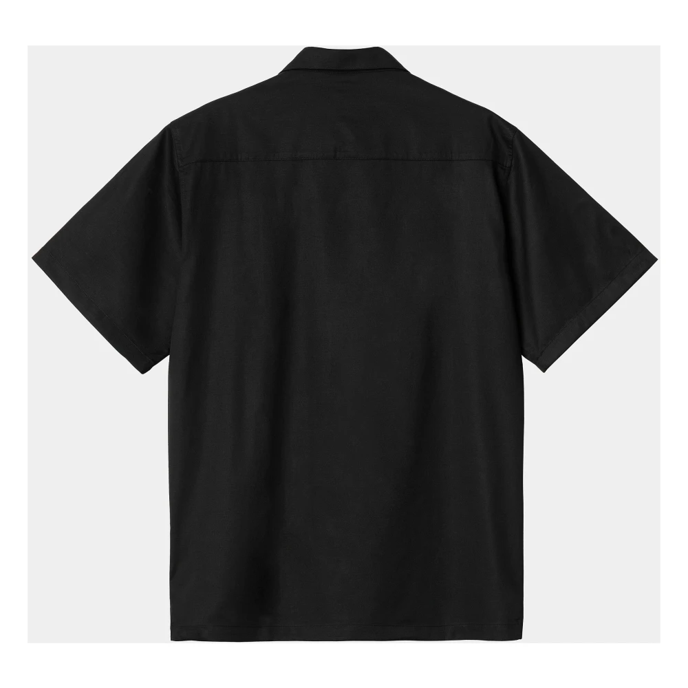 Carhartt WIP Zwarte Delray Shirt met Bowling Kraag Black Heren
