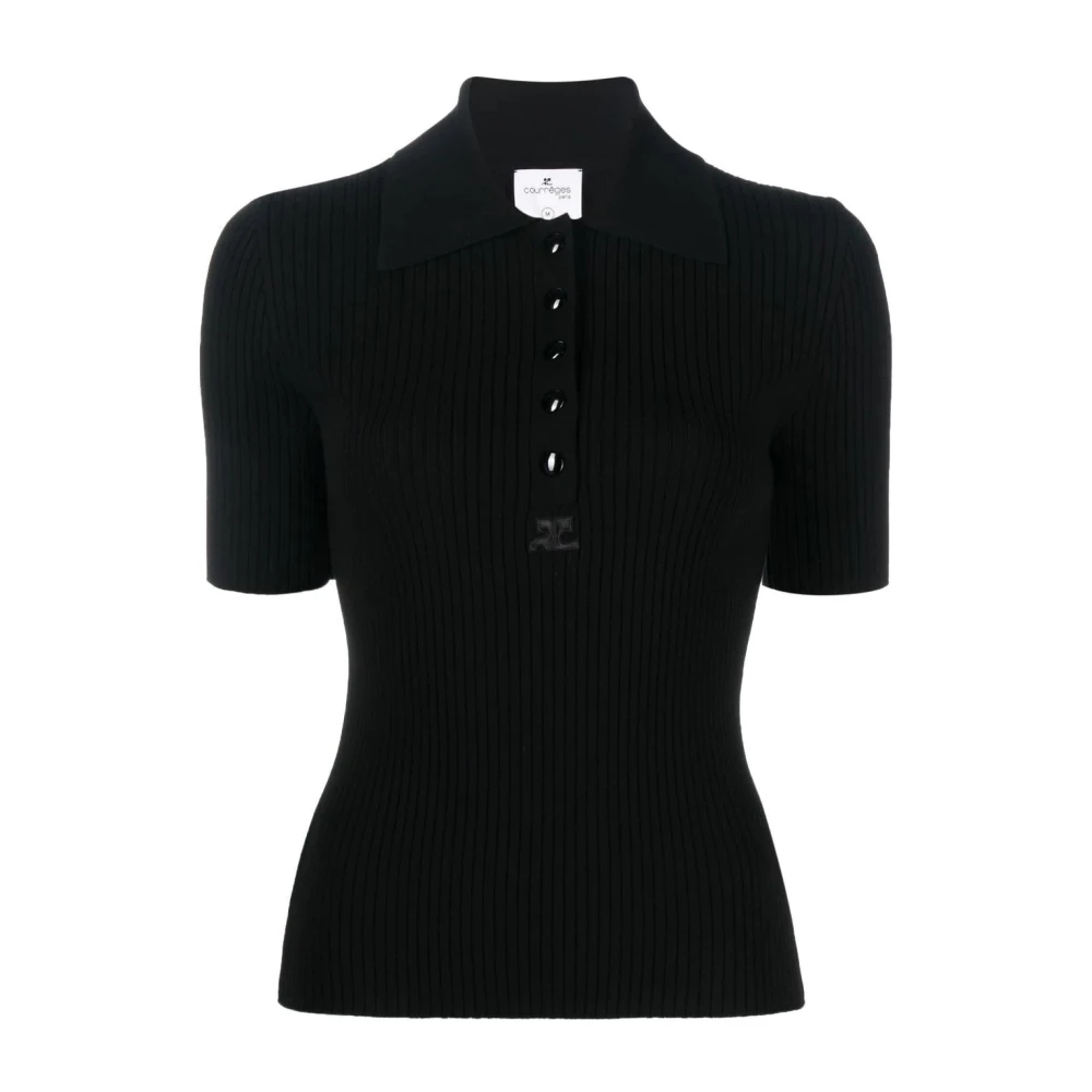 Courrèges Polo Shirts Black Dames