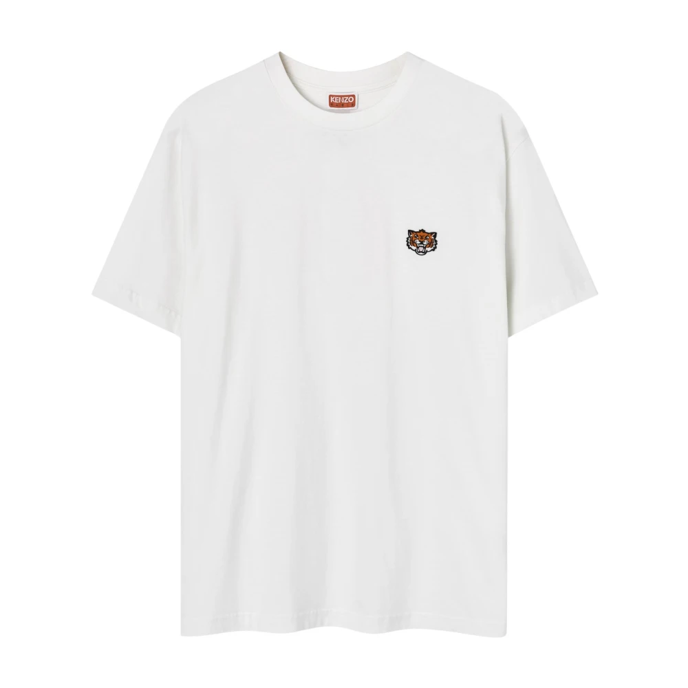Kenzo Geborduurd Logo Beige Shirt Beige Heren