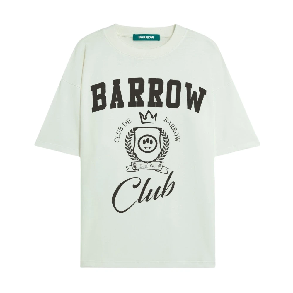 Barrow White T-Shirts, Male, M, Jersey T-Shirt