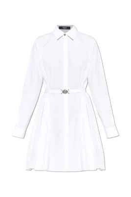 Lace-Trim Cotton-Poplin Shirt