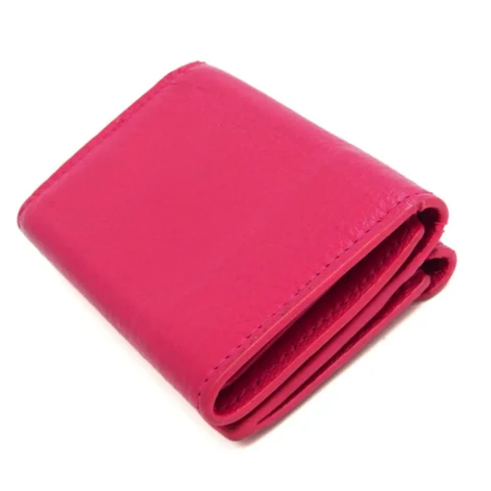 Balenciaga Vintage Pre-owned Leather wallets Pink Dames