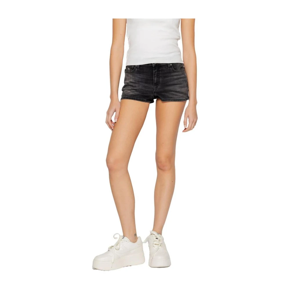 Tommy Jeans Geregenereerde Katoenmix Dames Shorts Black Dames