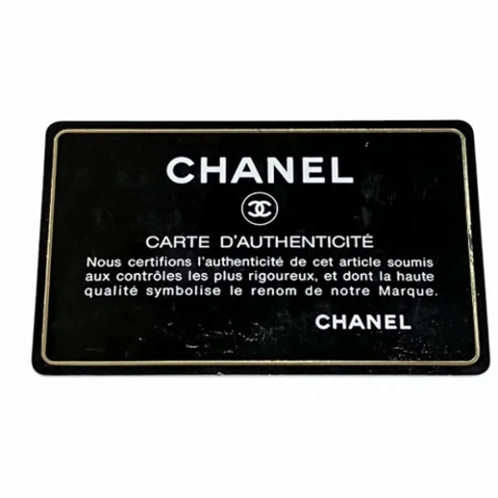 Chanel Vintage Pre-owned Canvas chanel-bags Black Dames