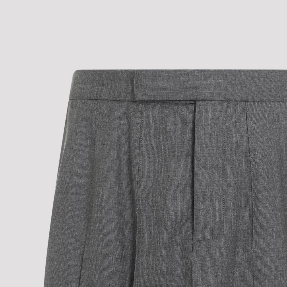 Thom Browne Grijze Wollen Rok Klassiek Ontwerp Gray Dames