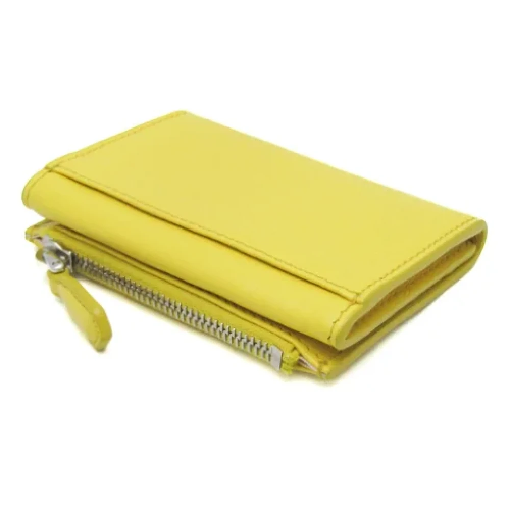 Prada Vintage Pre-owned Leather wallets Yellow Dames