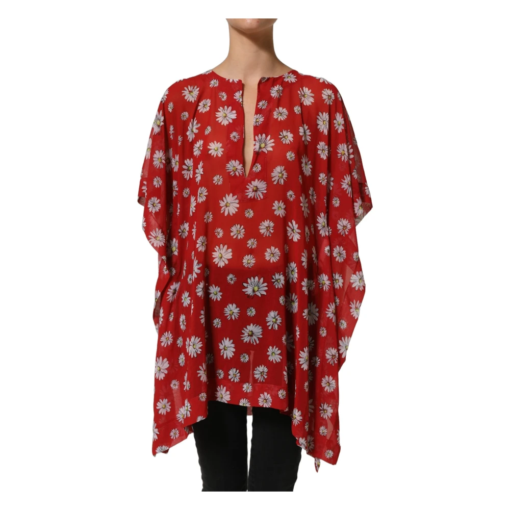 Dolce & Gabbana Vrouw Rood Overhemden Dames, S, Blouses