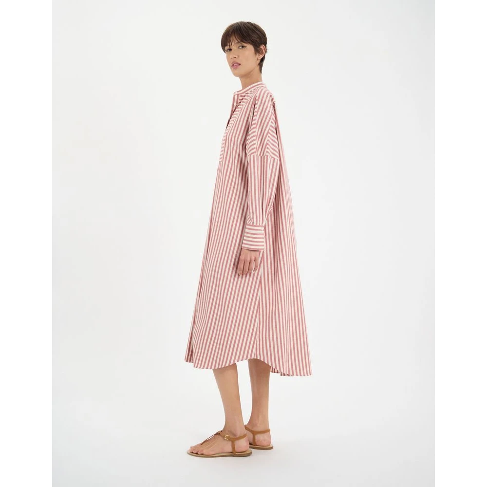 Ines De La Fressange Paris Katoenen gestreepte jongensjurk Red Dames