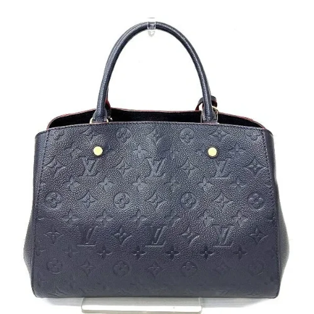 Louis Vuitton Vintage Pre-owned Leather handbags Blue Dames