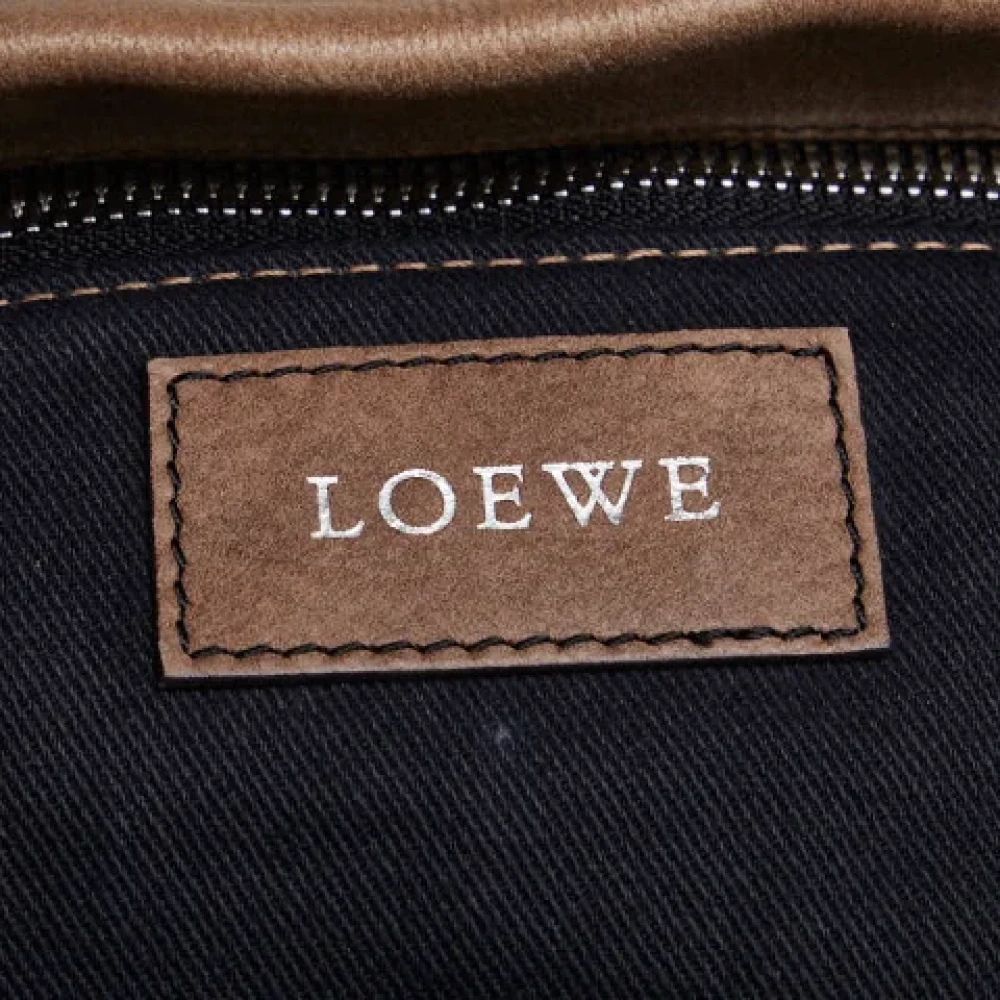 Loewe Pre-owned Leather handbags Brown Dames