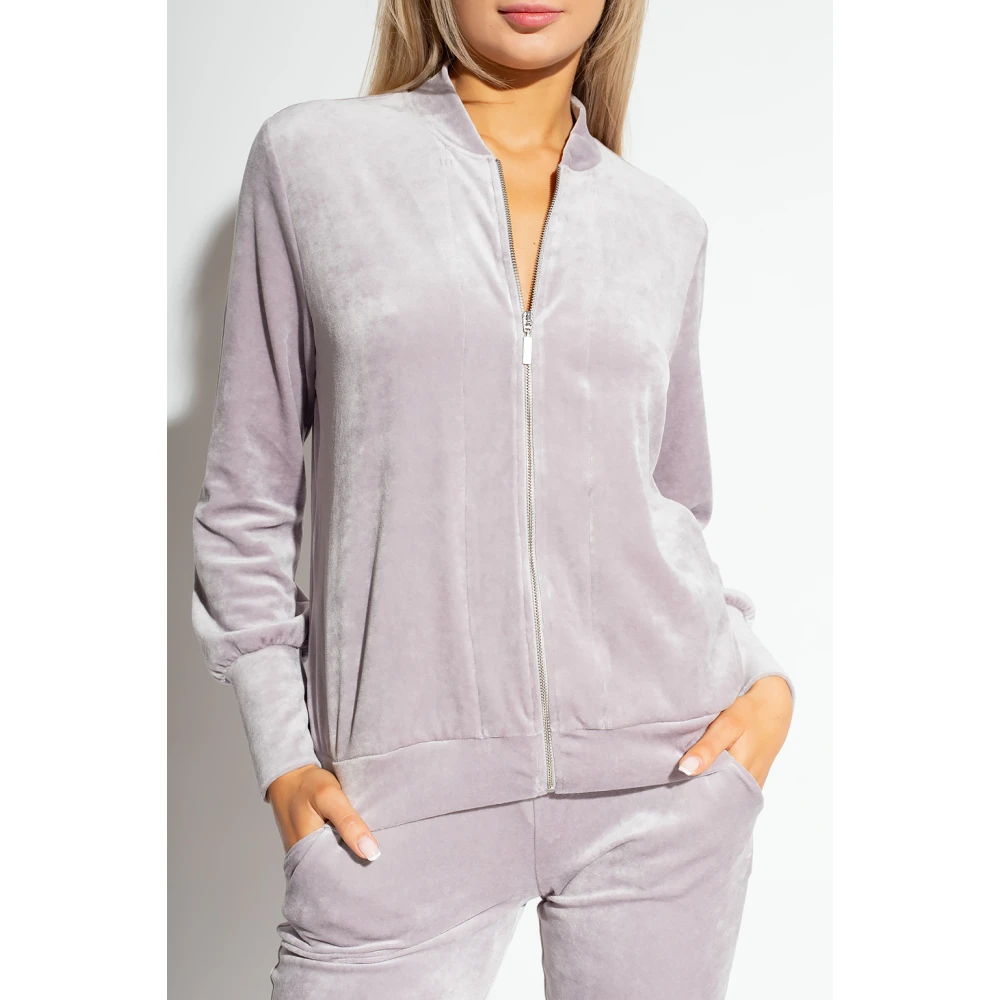 Hanro Velours sweatshirt Purple Dames