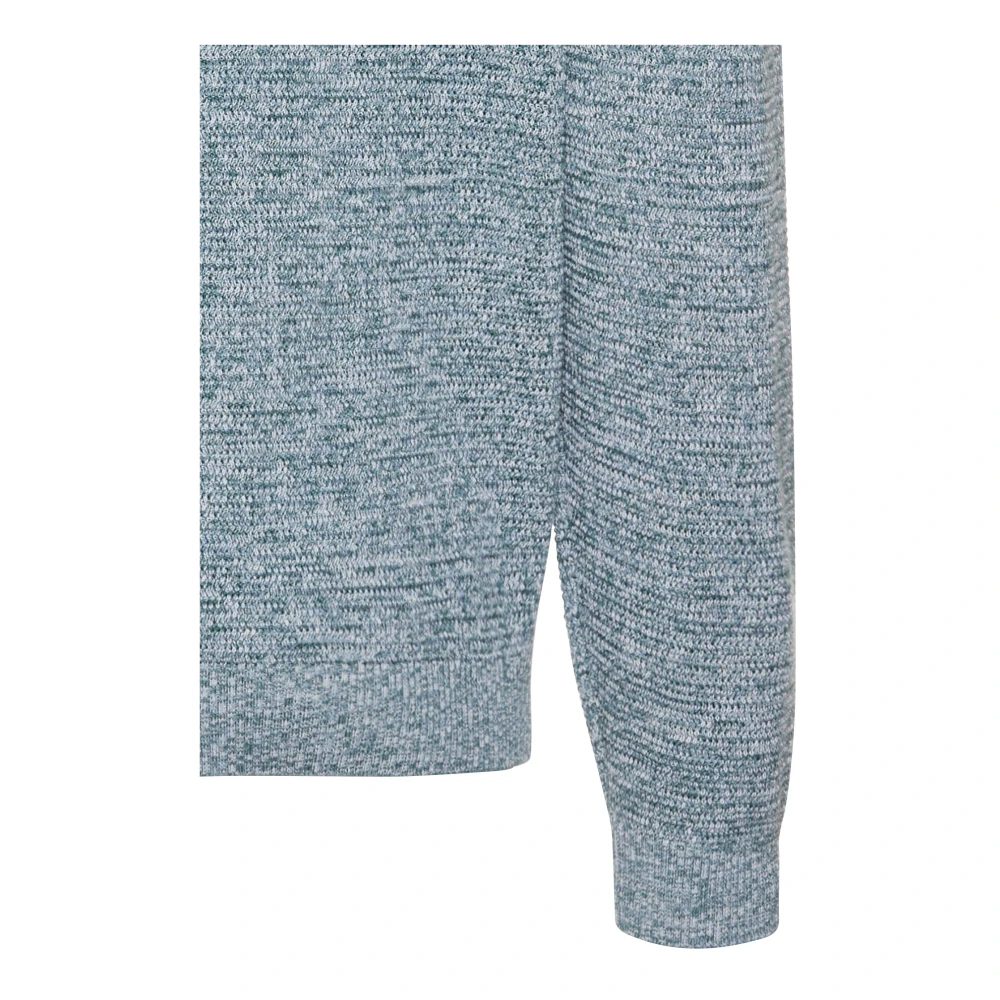 camel active Katoenen Ronde Hals Sweater Blue Dames