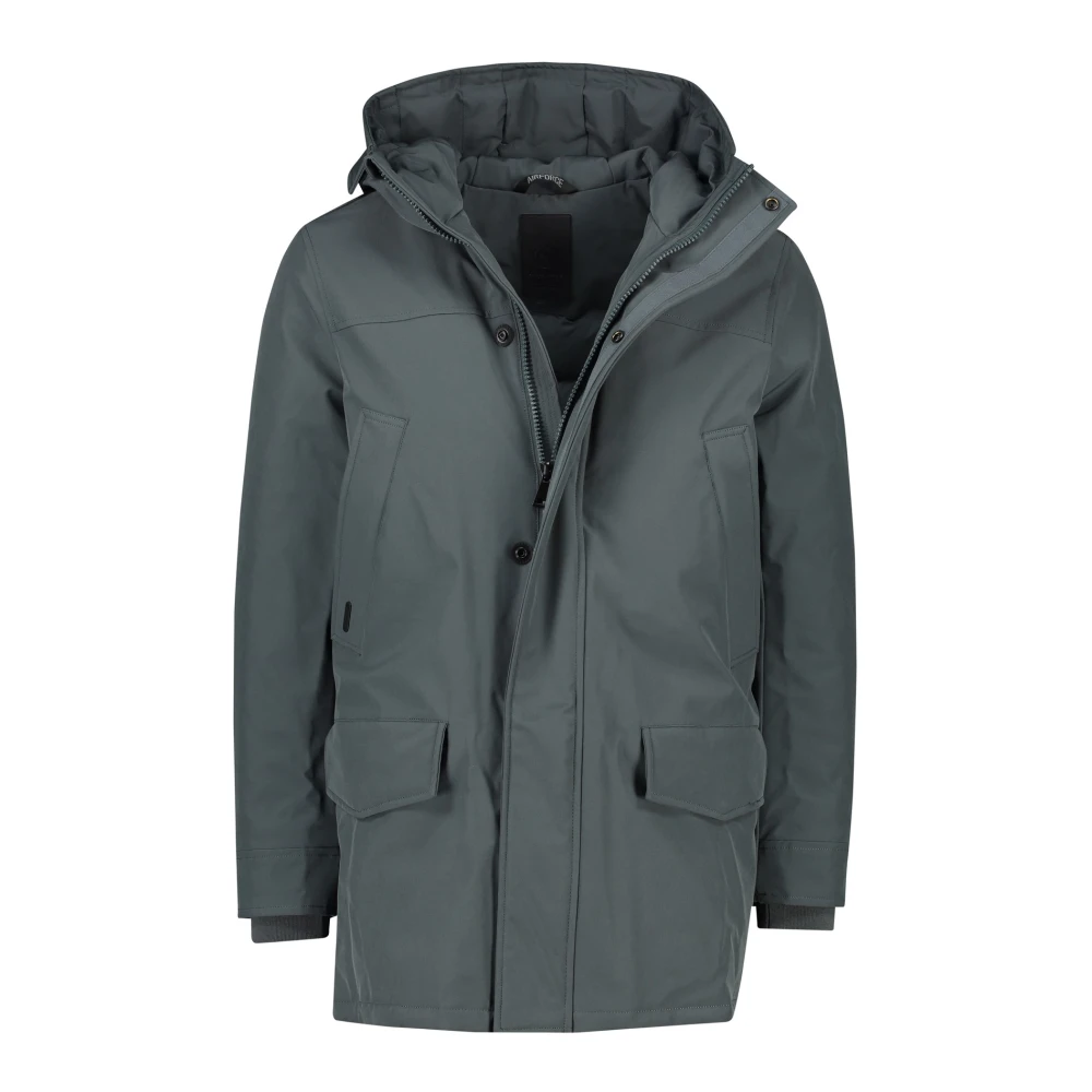 Airforce Winterjas Grijs Stijlvol Gray Heren