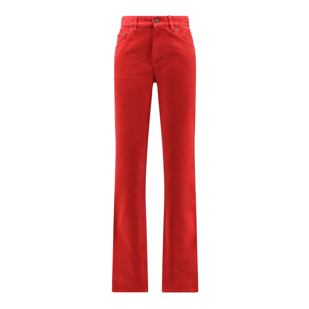 Chloé Red Cotton Pants - 27 - Image 2