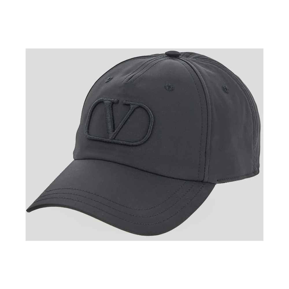 Valentino Garavani Polyester Logo Cap Gray Heren