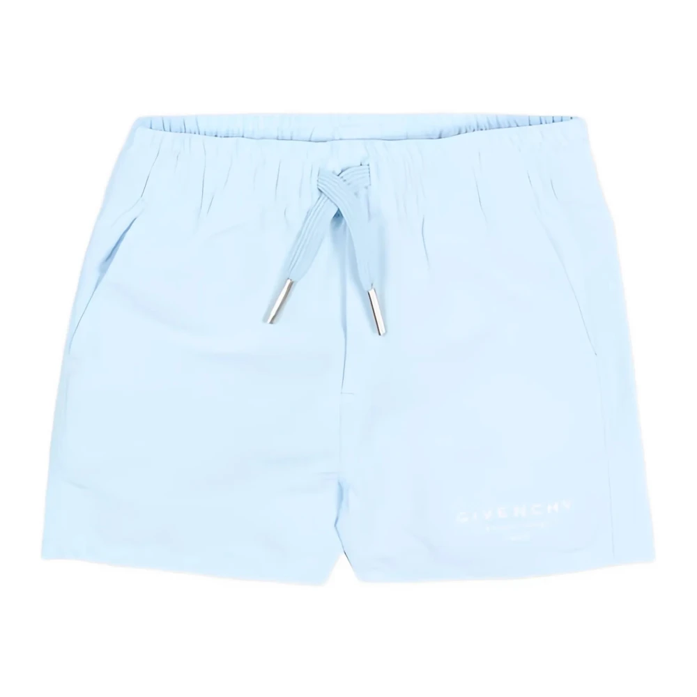Givenchy Unisex Kids Blue Kids Swimming Trunks, 9 M, Drawstring Boxer Shorts