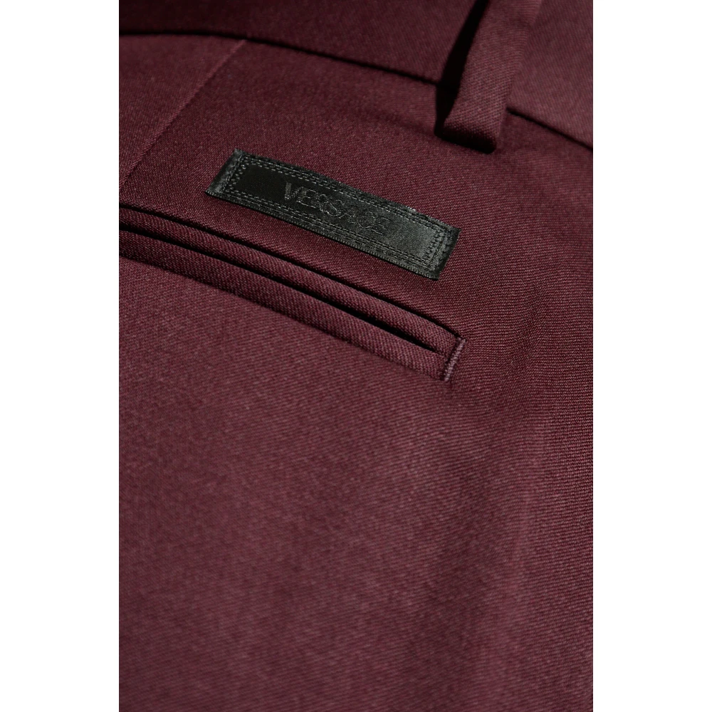 Versace Geplooide broek Red Heren