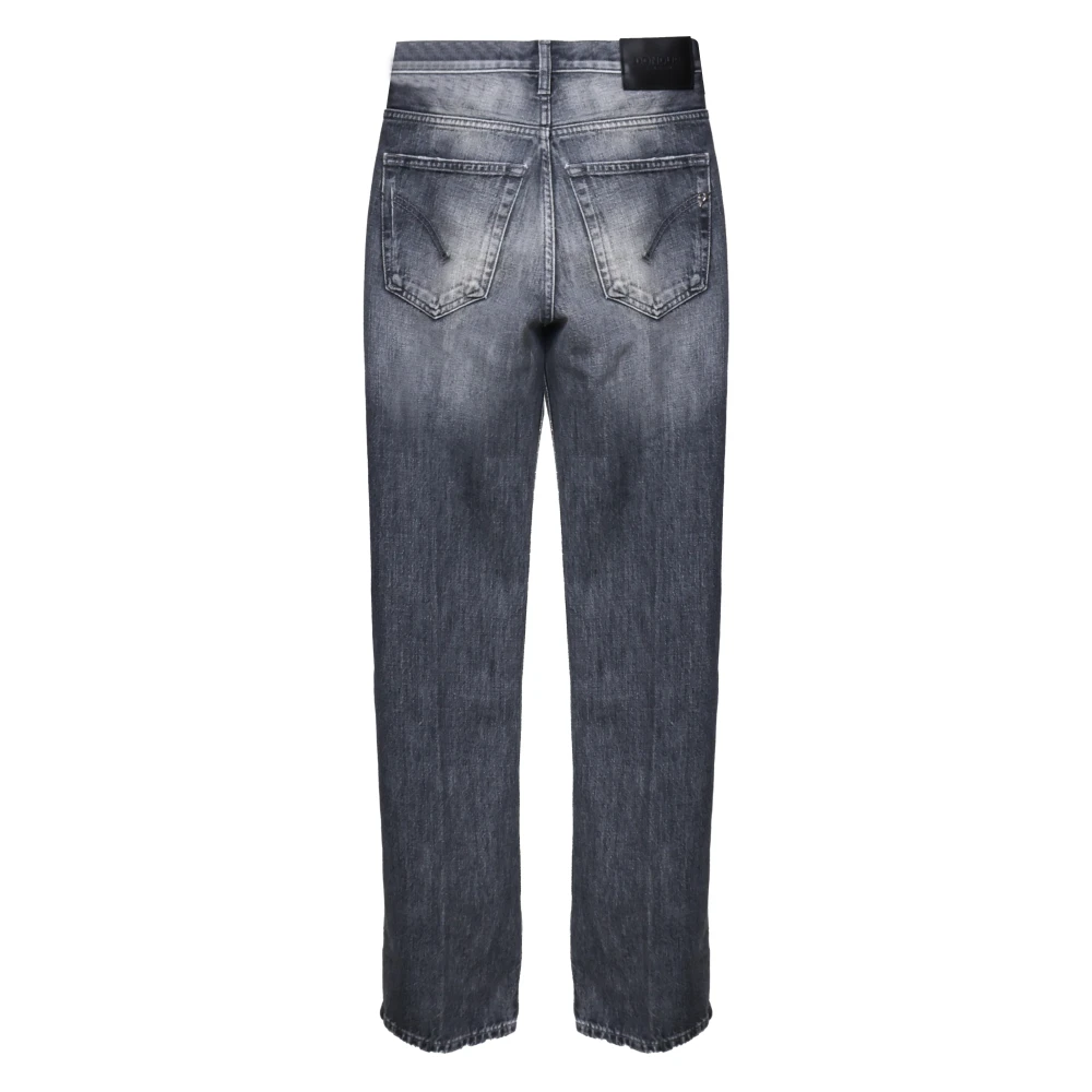 Dondup Slim Fit Katoenmix Broek Blue Dames