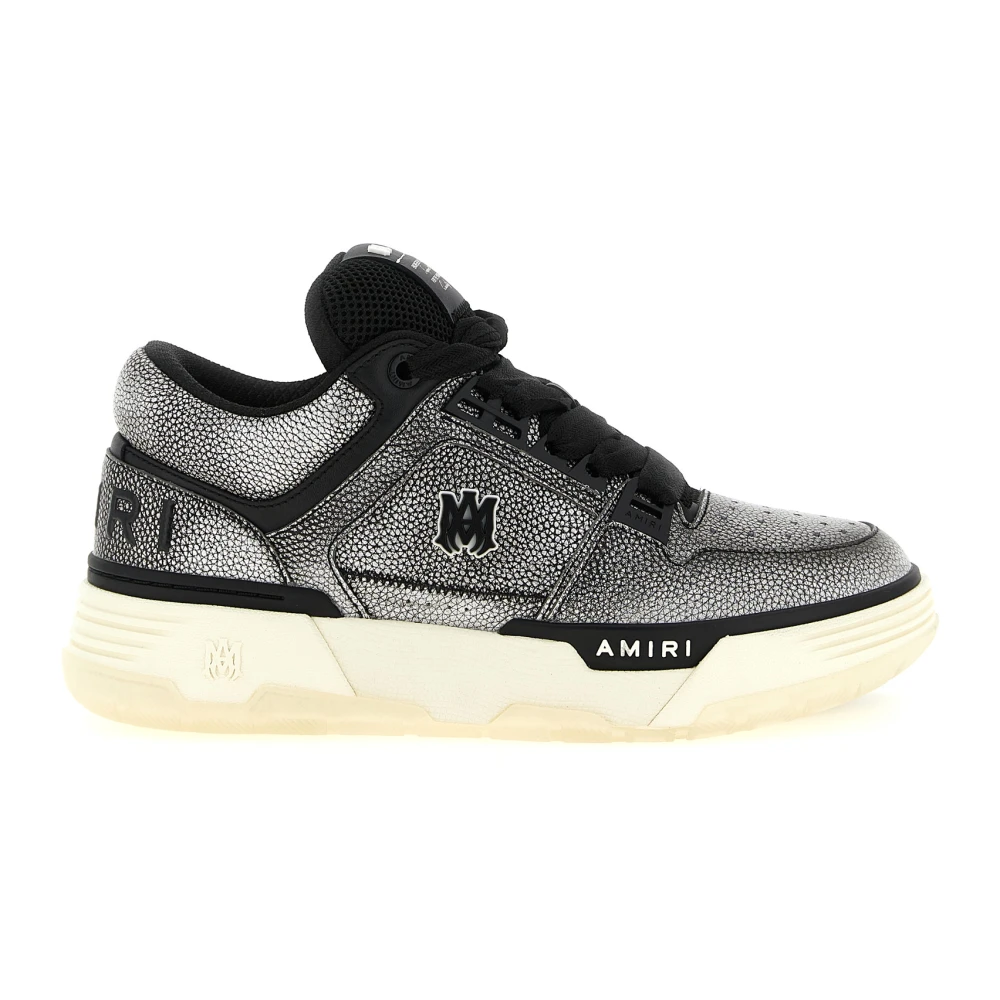 Amiri Gray Sneakers, Male, 10 Uk, Pebbled Ma-1 Trainers