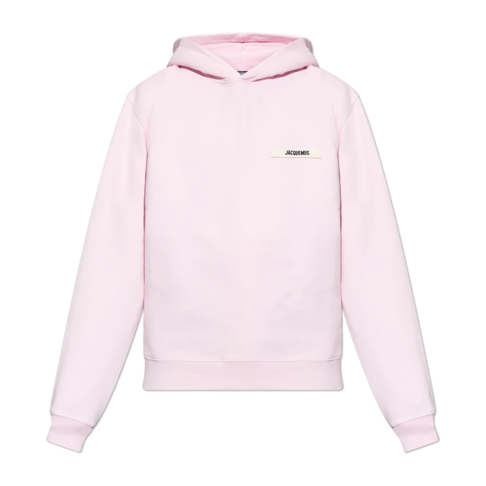 Jacquemus Men's Pink The Hoodie - Hoodies - L - Sweatshirts & Hoodies