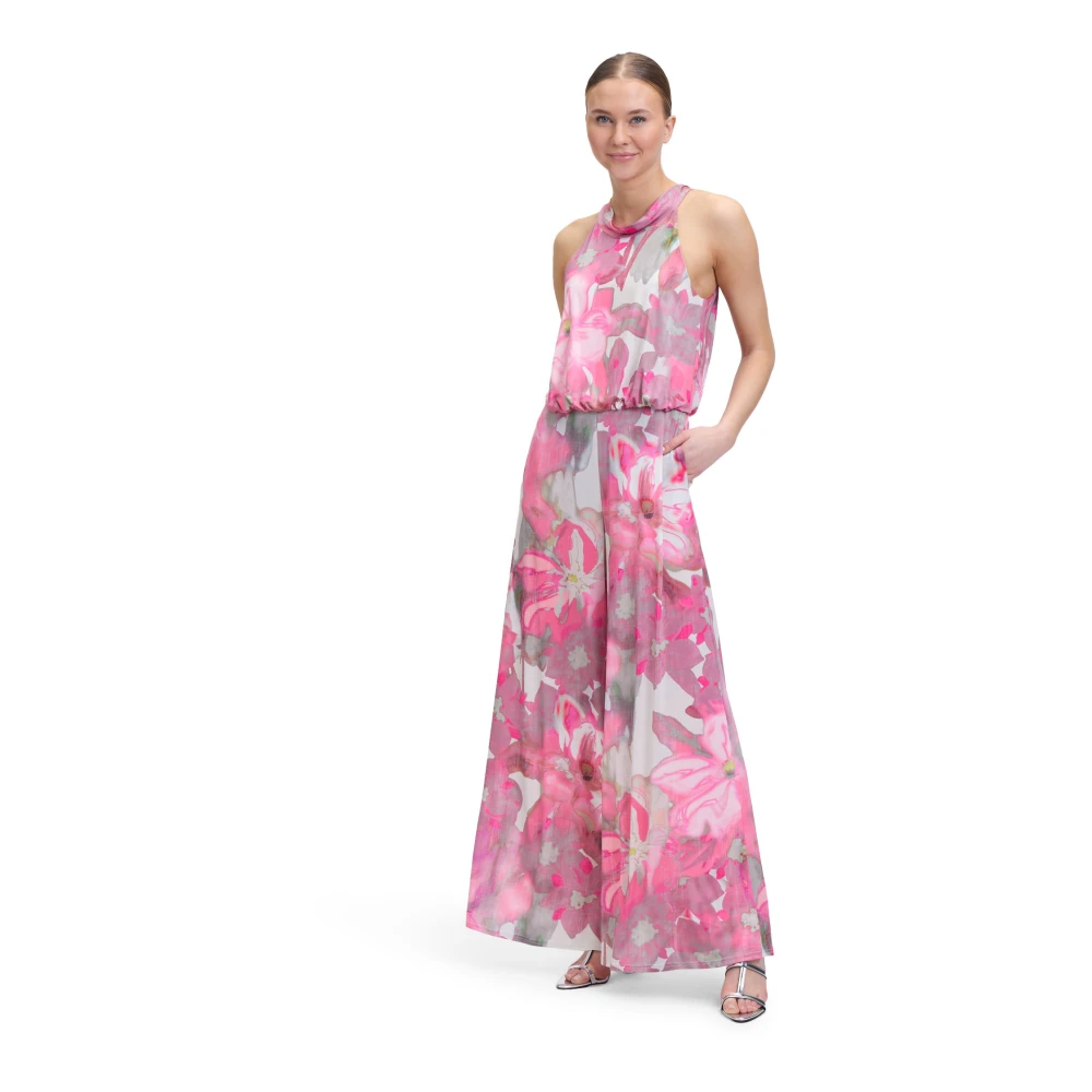 Vera Mont Bloemen jumpsuit met zakken Multicolor Dames