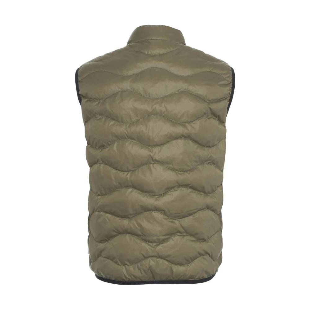 Blauer Gewatteerd Groen Vest met Hoge Kraag Green Heren