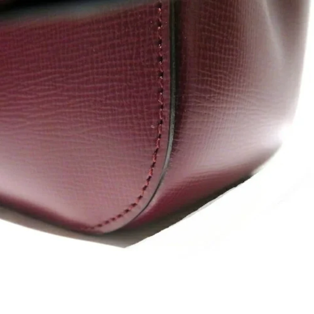 Cartier Vintage Pre-owned Leather shoulder-bags Red Dames
