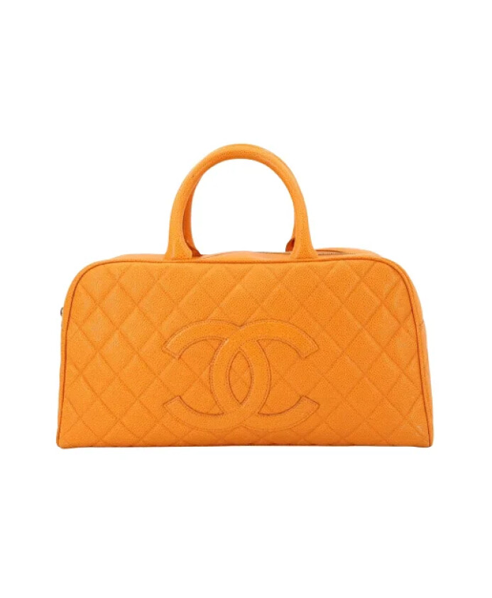 pre-owned-cuir-sacs-chanel
