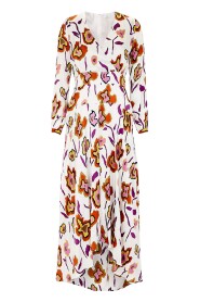 Wärmekarte florales asymetrisches Kleid