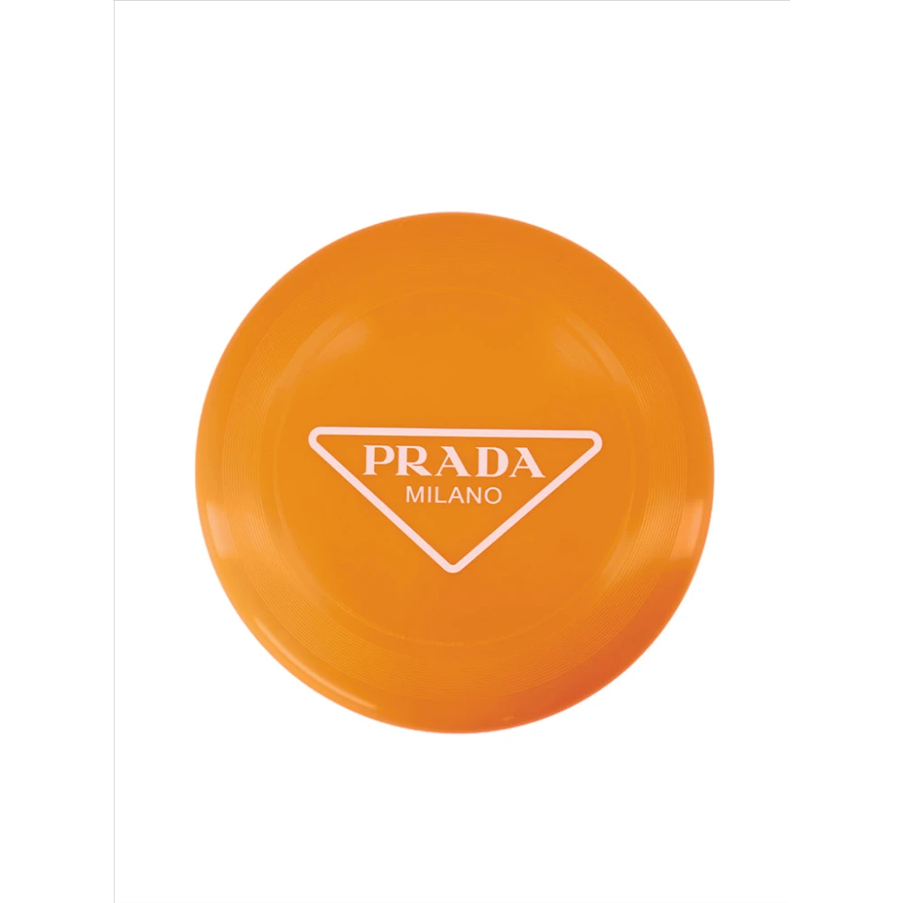 Prada Aangepaste Logo Frisbee Orange Unisex
