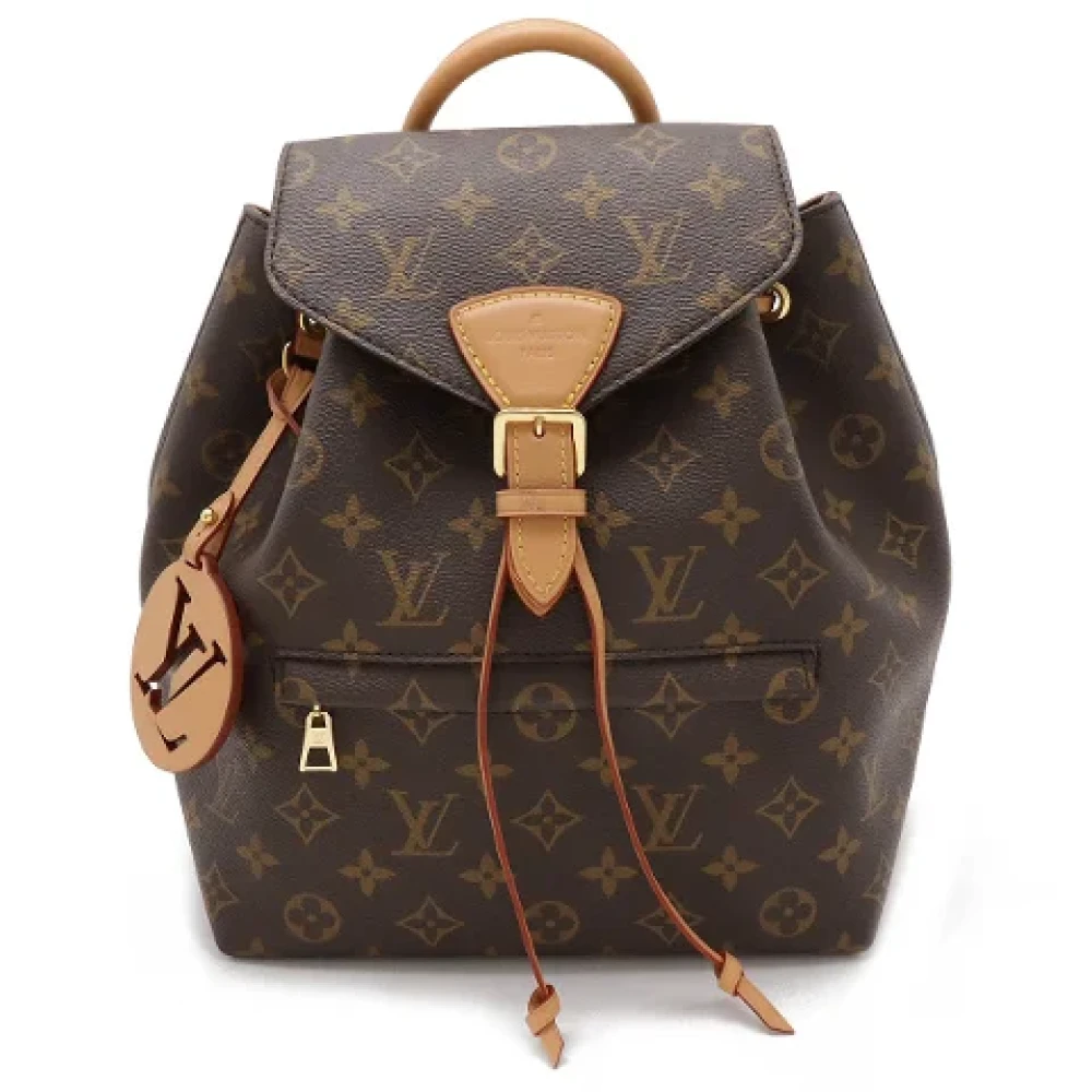 Louis Vuitton Vintage Pre-owned Canvas backpacks Brown Dames
