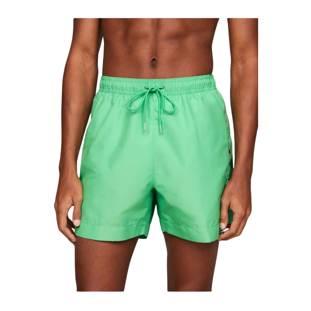 Tommy Jeans Geborduurde logo zwemshorts 1-delig badpak Green Heren