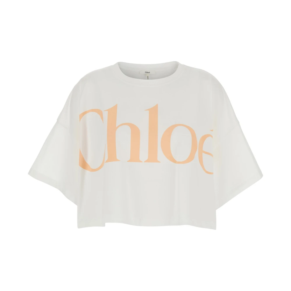Chloé - Tops > T-Shirts - White - Chloé - Modalova