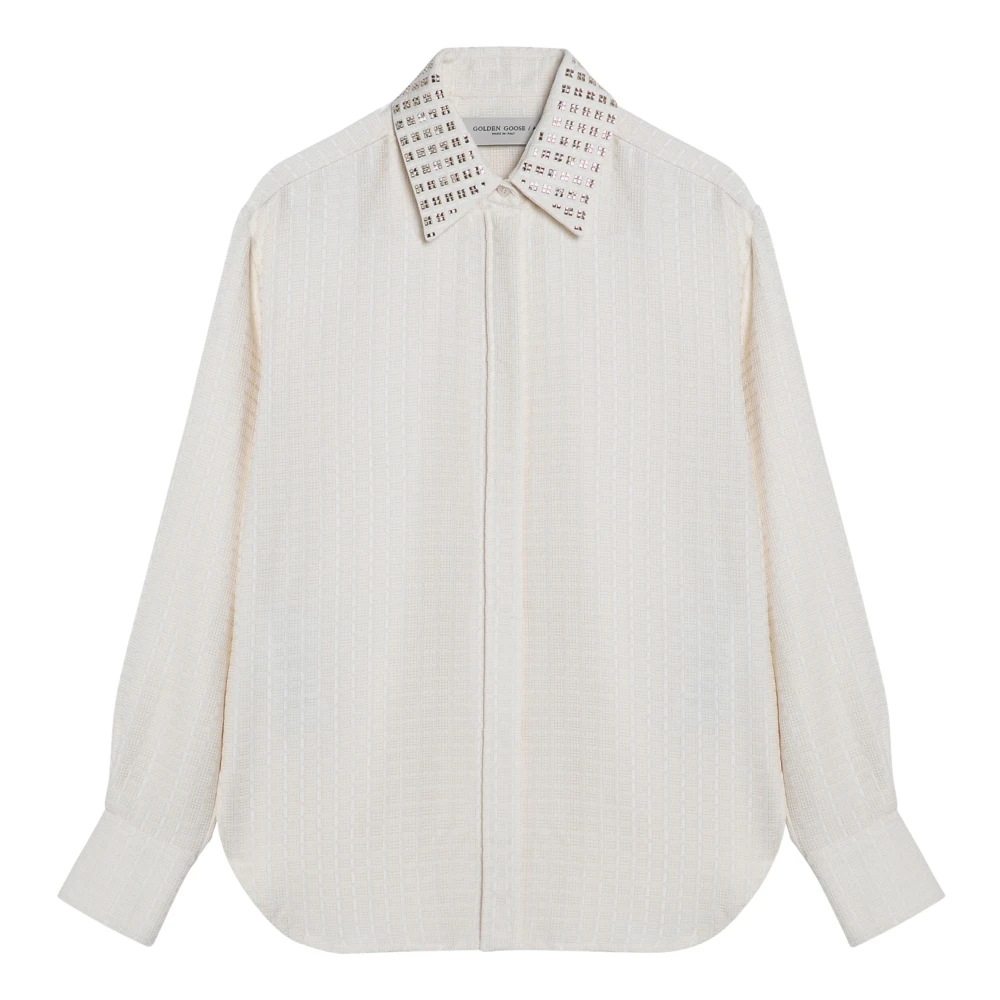 Golden Goose Long Sleeve Shirt Beige Dames