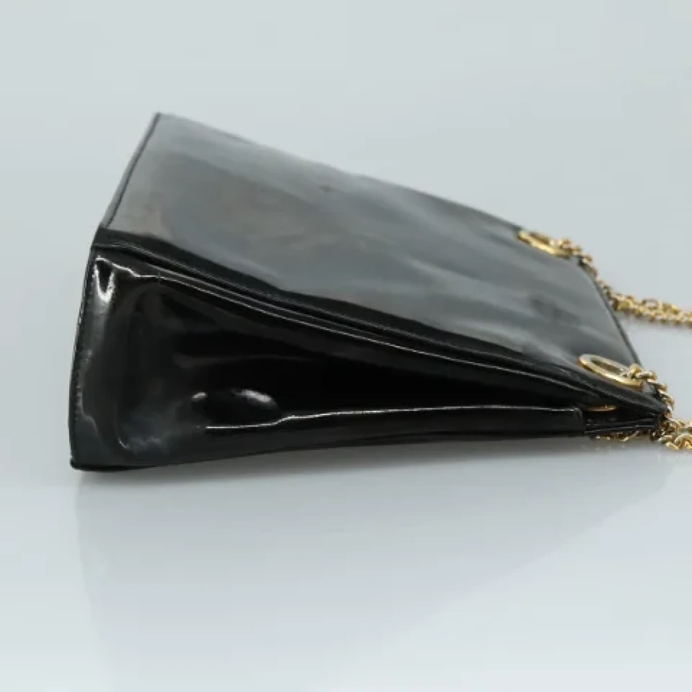 Salvatore Ferragamo Pre-owned Canvas shoulder-bags Black Dames