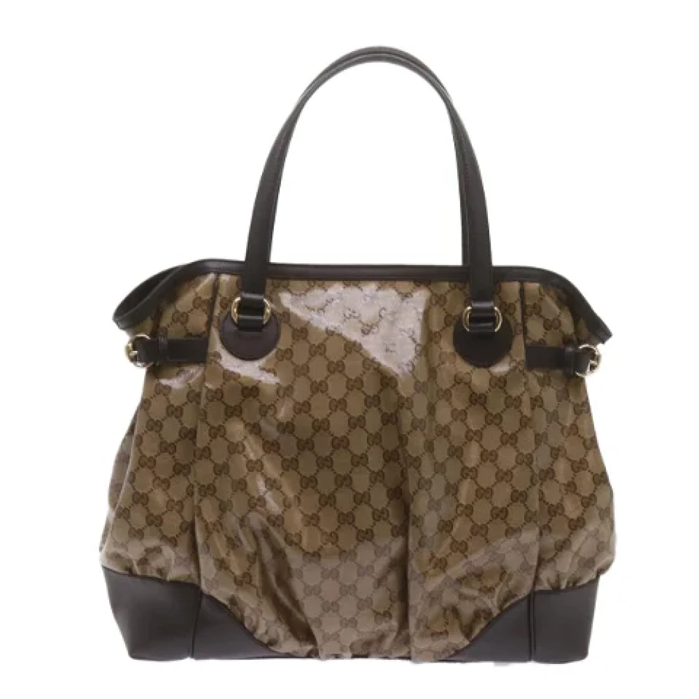 Gucci Vintage Pre-owned Canvas totes Beige Dames